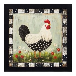Whimsical Farmhouse Chicken Wall Art